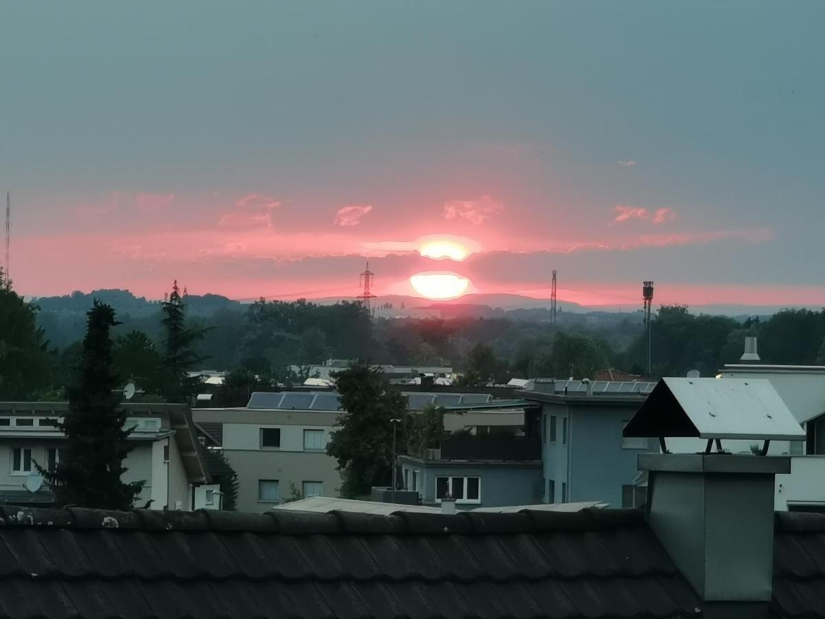 Skyline Klimatisierte Dachgeschoss-Wohnung In Dornbirn Mit Blick Ins Rheintal Exterior foto