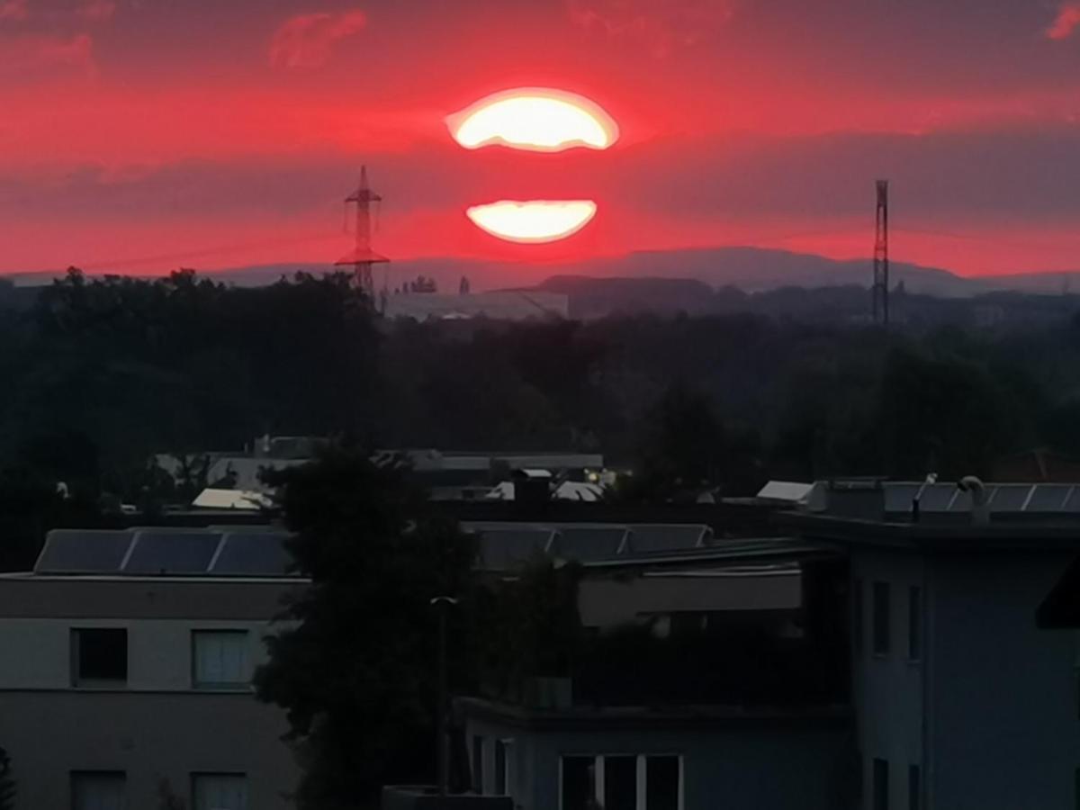 Skyline Klimatisierte Dachgeschoss-Wohnung In Dornbirn Mit Blick Ins Rheintal Exterior foto